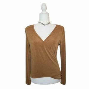 No Boundaries|Juniors LARGE| Gold| Long Sleeve Top